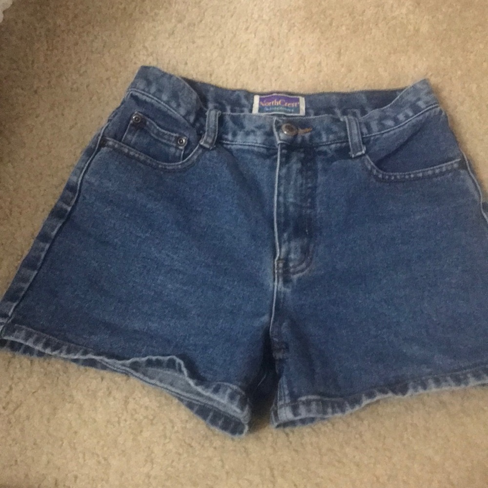NorthCrest high waisted jean shorts